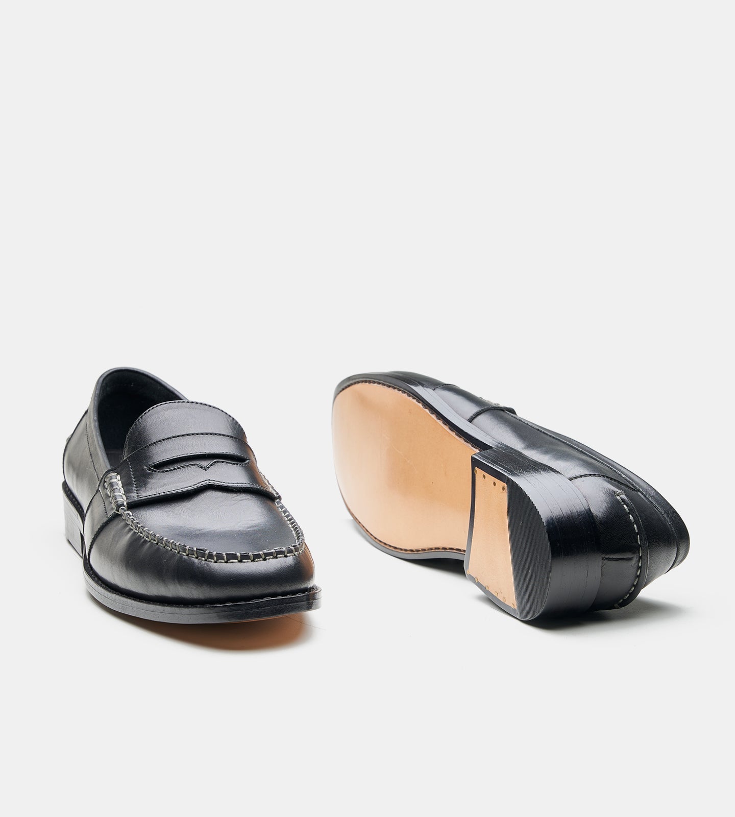 Hand-Welted Leather Slip-Ons