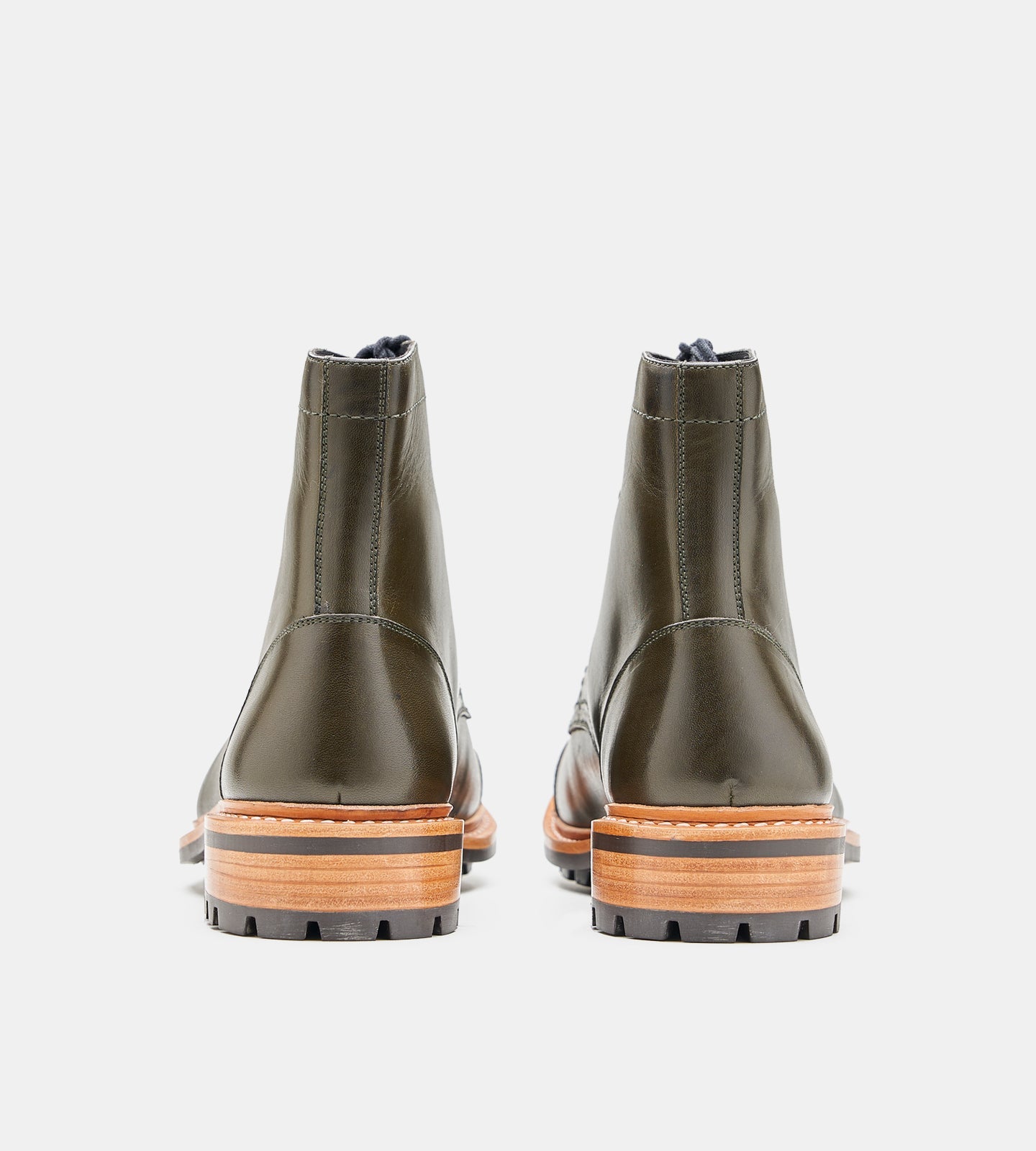 Hand-Welted Olive Captoe Boot