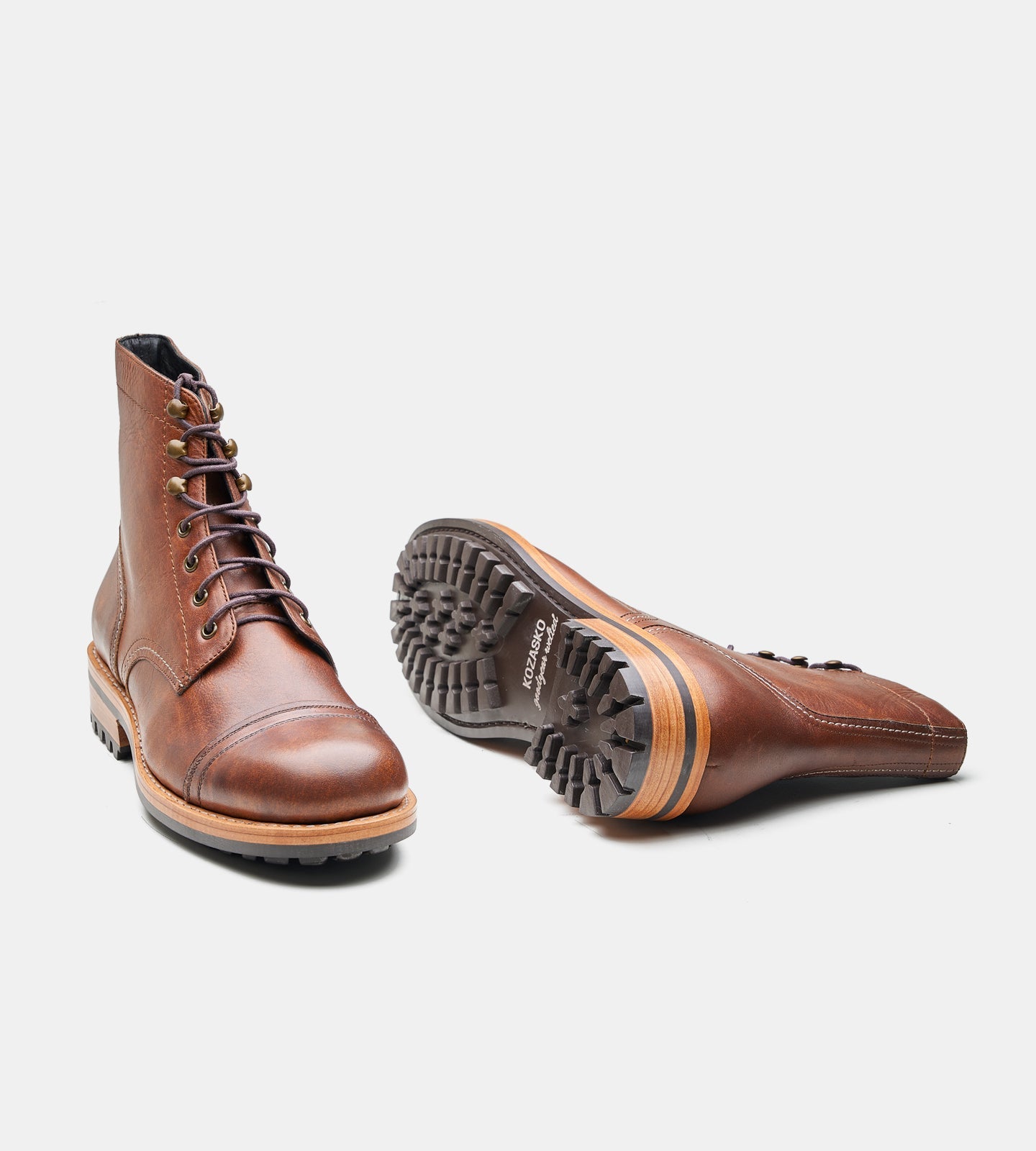 Hand-Welted Oil Pull up Work Boot