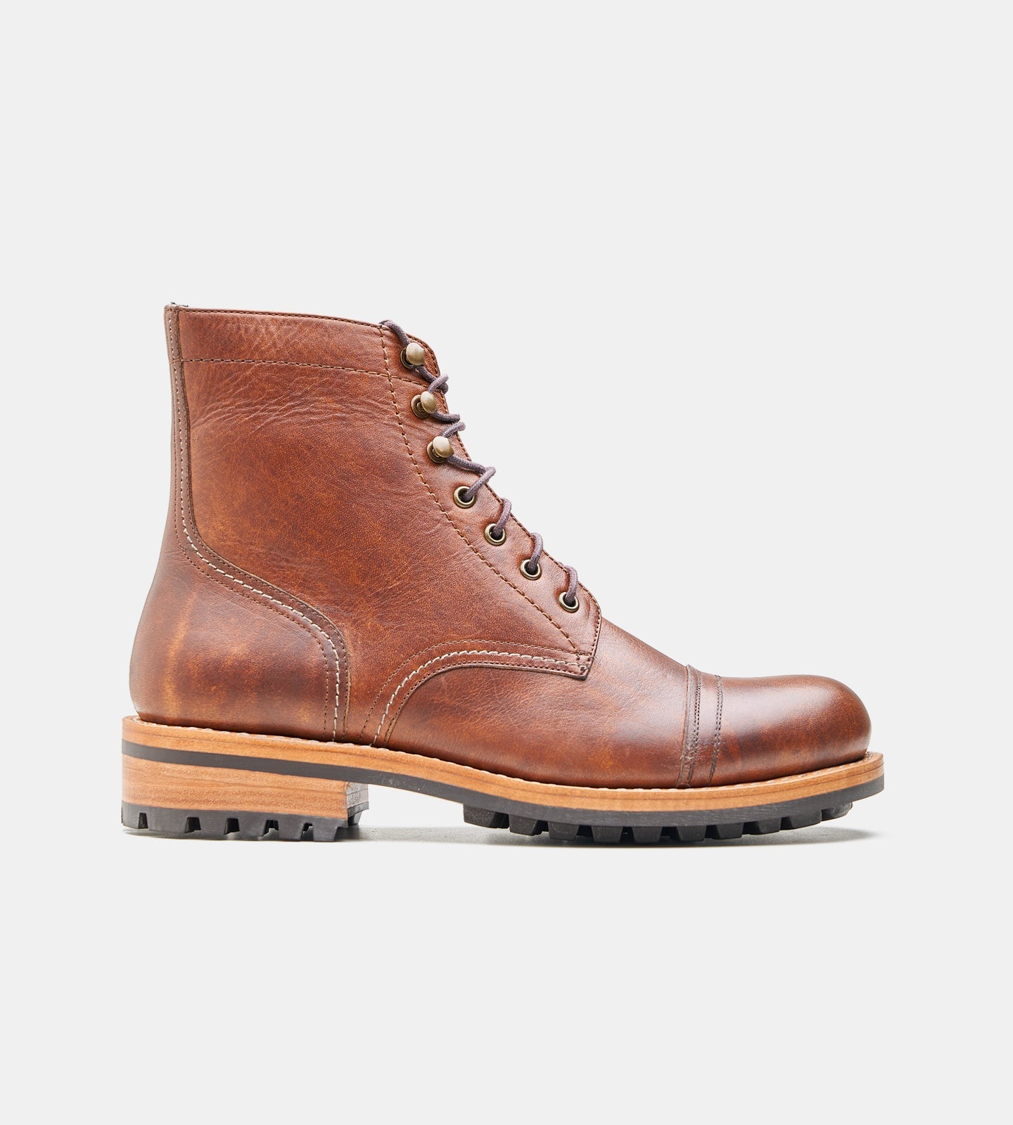 Hand-Welted Oil Pull up Work Boot