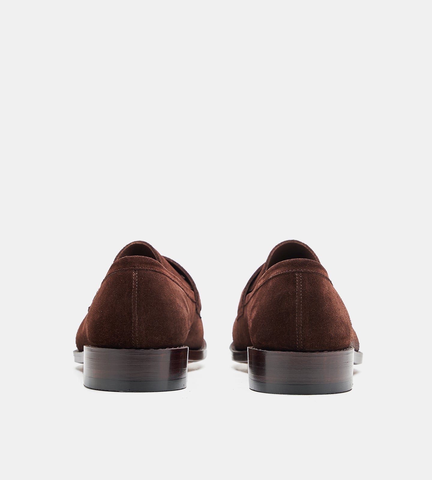 Hand-Welted Brown Suede Penny Loafer