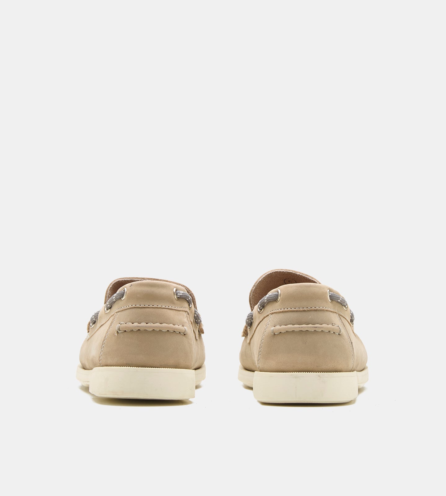 Blake Stitched Grey Nubuck Slip-ons