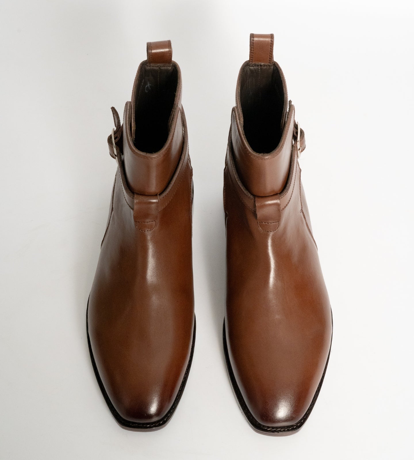 Hand-Welted Chisel Toe Brown Full Grain Jodhpur Boot