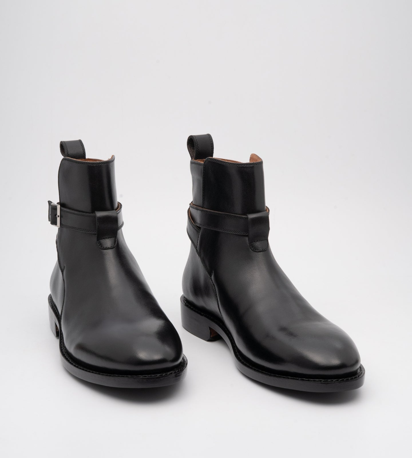 Hand Welted Classic Black Jodhpur Boot