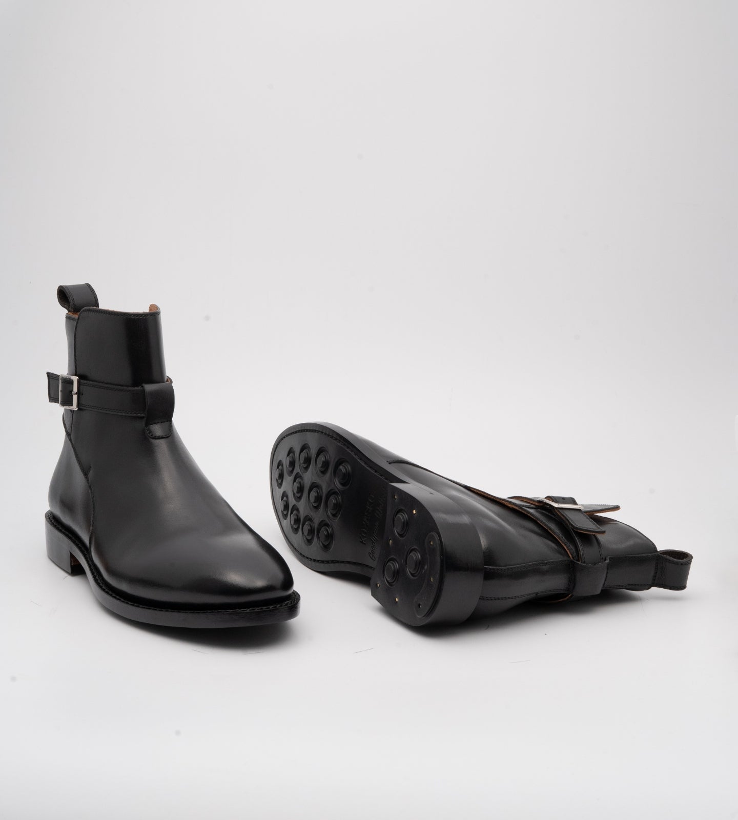 Hand Welted Classic Black Jodhpur Boot