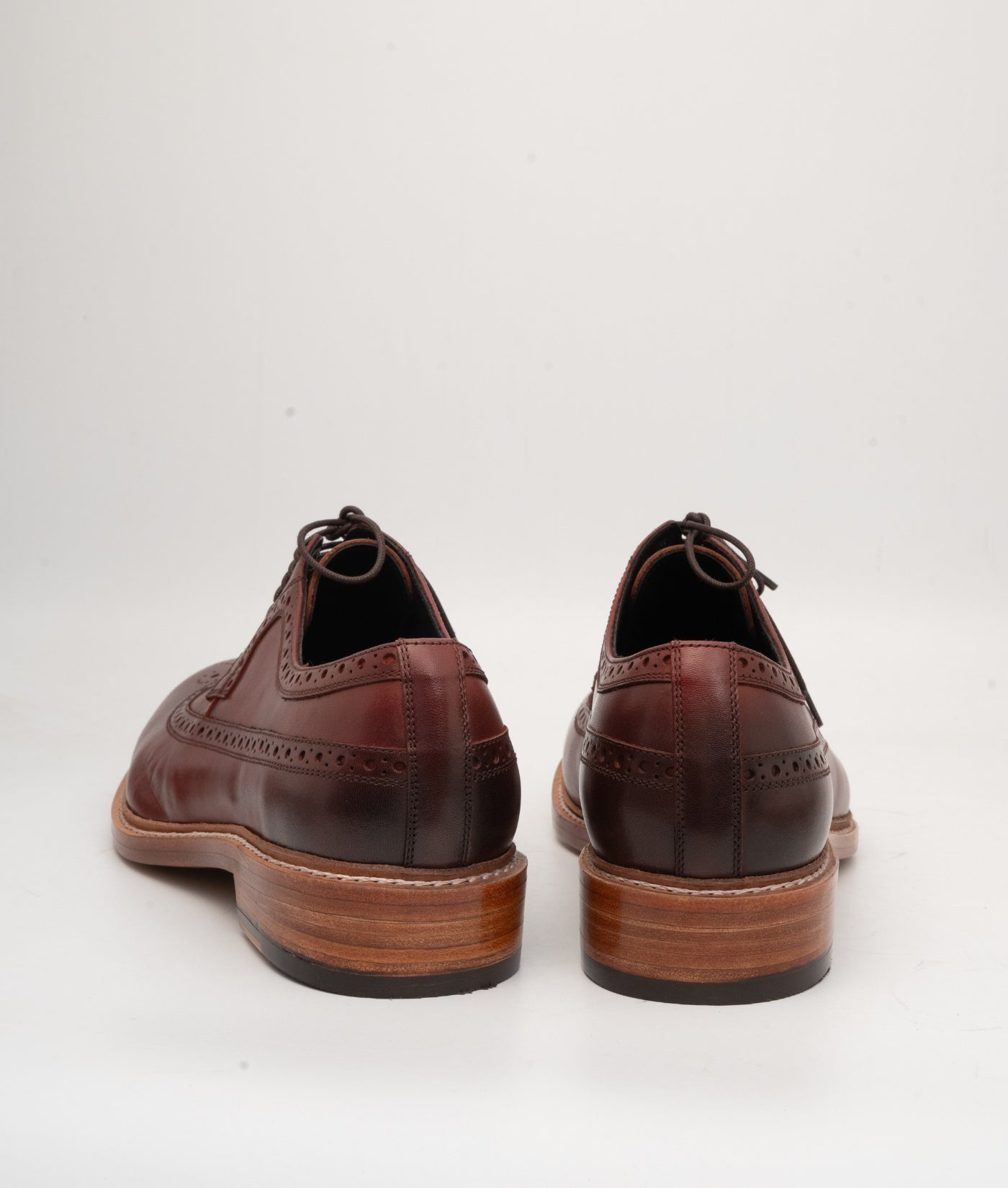 Hand-Welted Burgundy Longwing Blucher