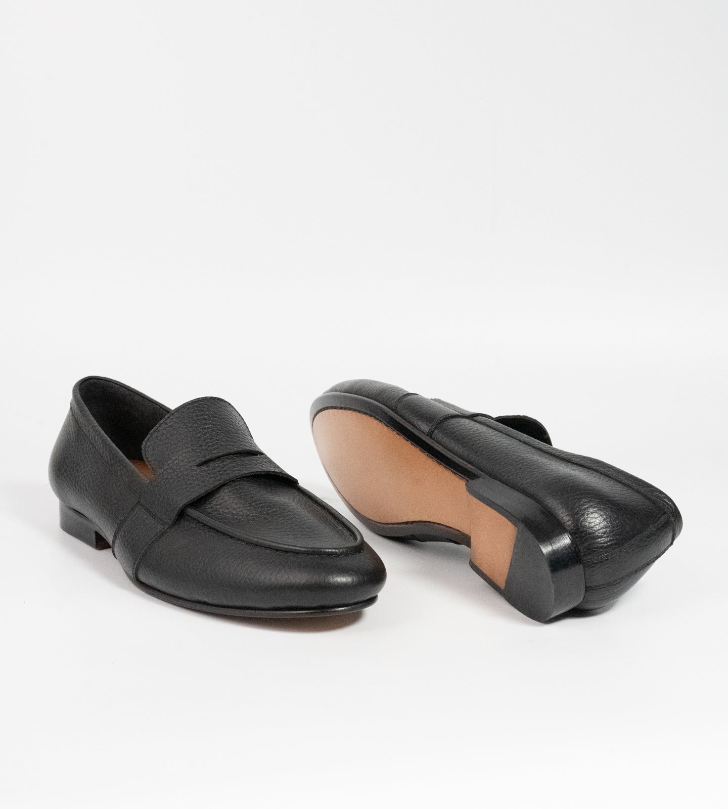Blake Stitched Unlined Milled Leather Penny Loafer