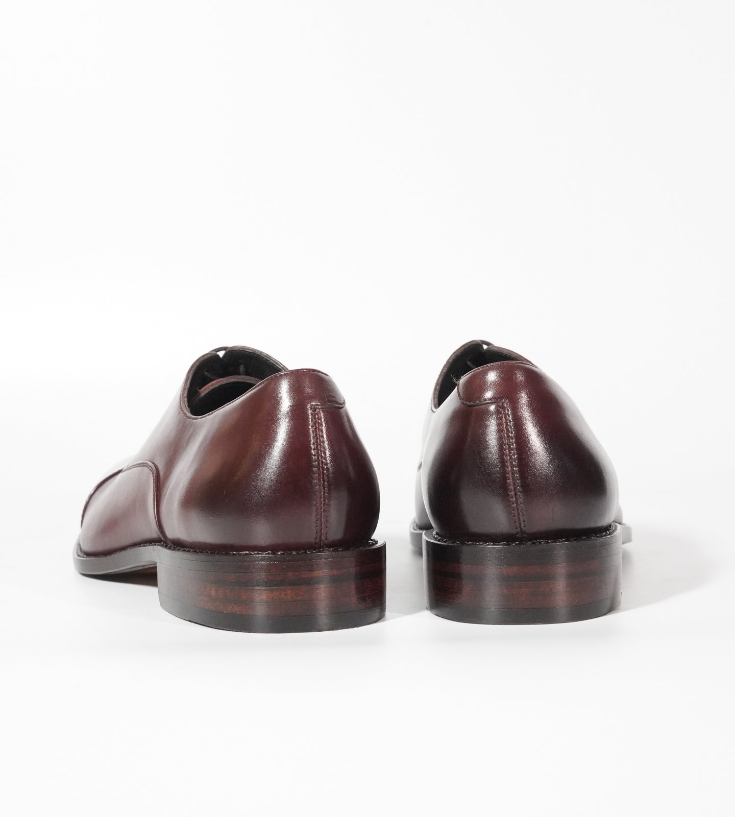 Classic Hand-Welted Burgundy Captoe Oxfords