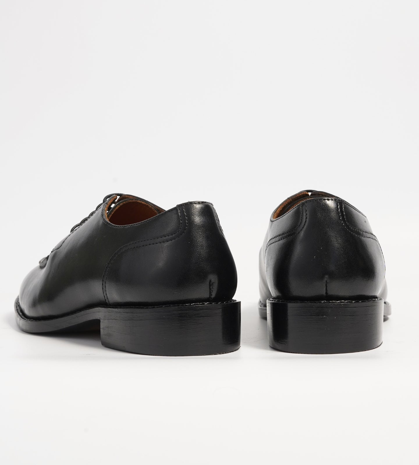 Hand-Welted Black Split Toe Derby