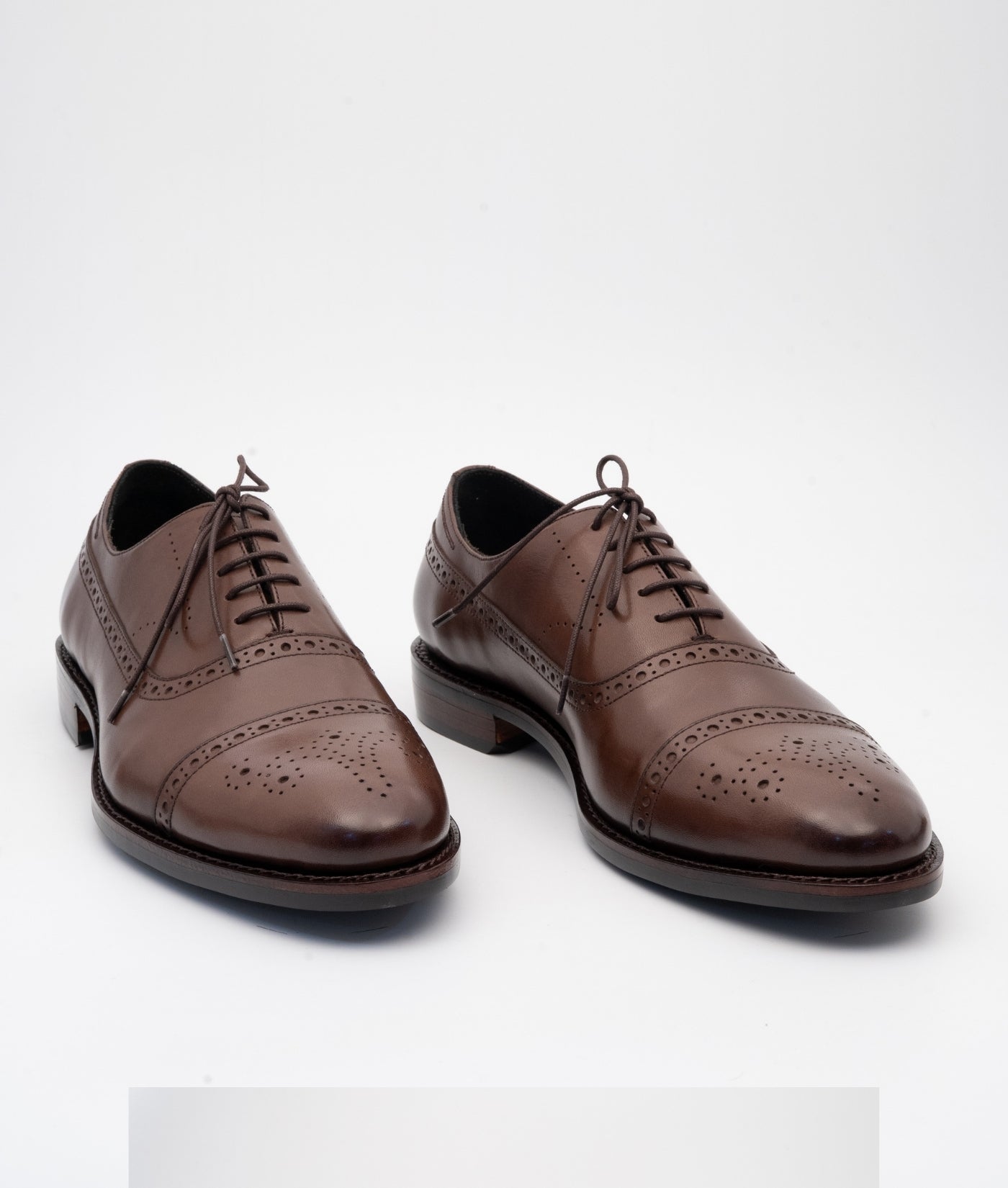 Hand-Welted Brown Adelaide Oxfords