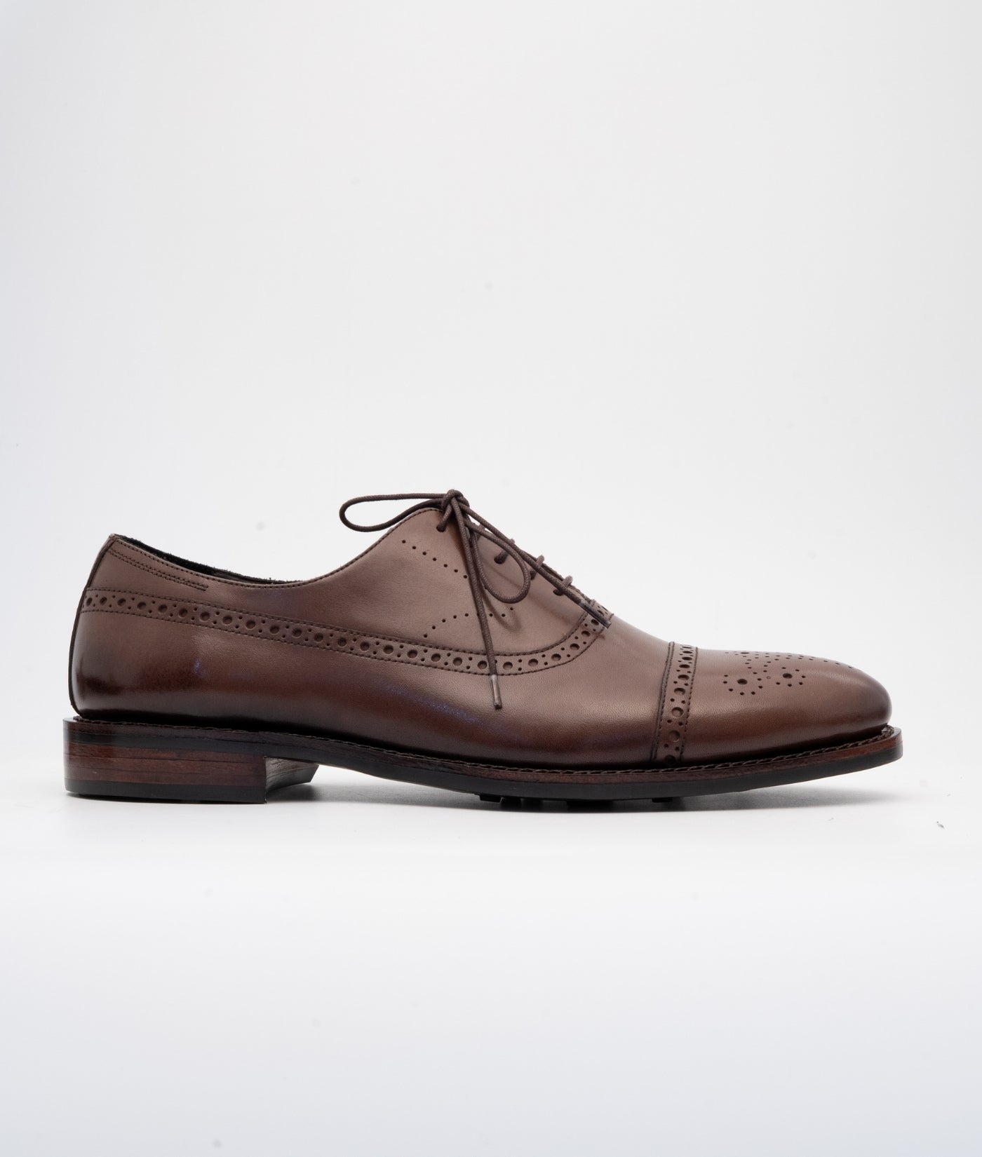 Hand-Welted Brown Adelaide Oxfords