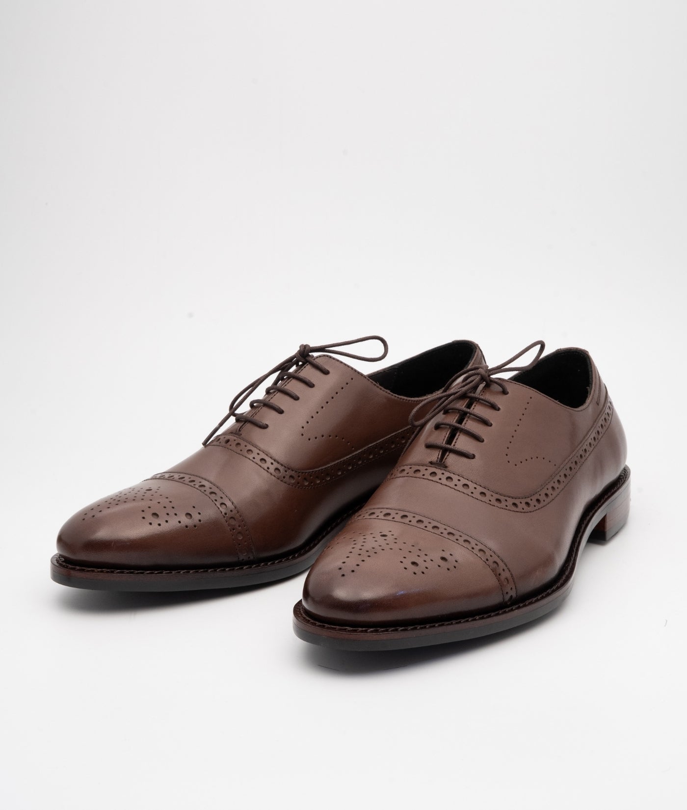 Hand-Welted Brown Adelaide Oxfords