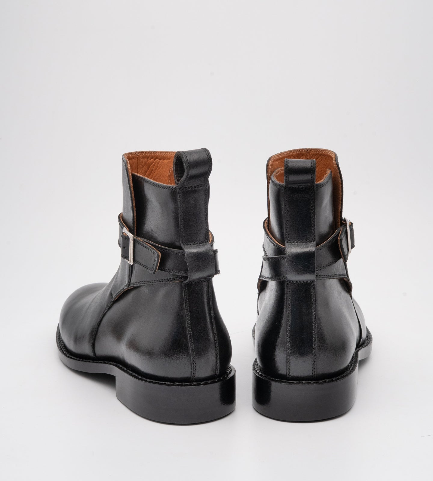 Hand Welted Classic Black Jodhpur Boot