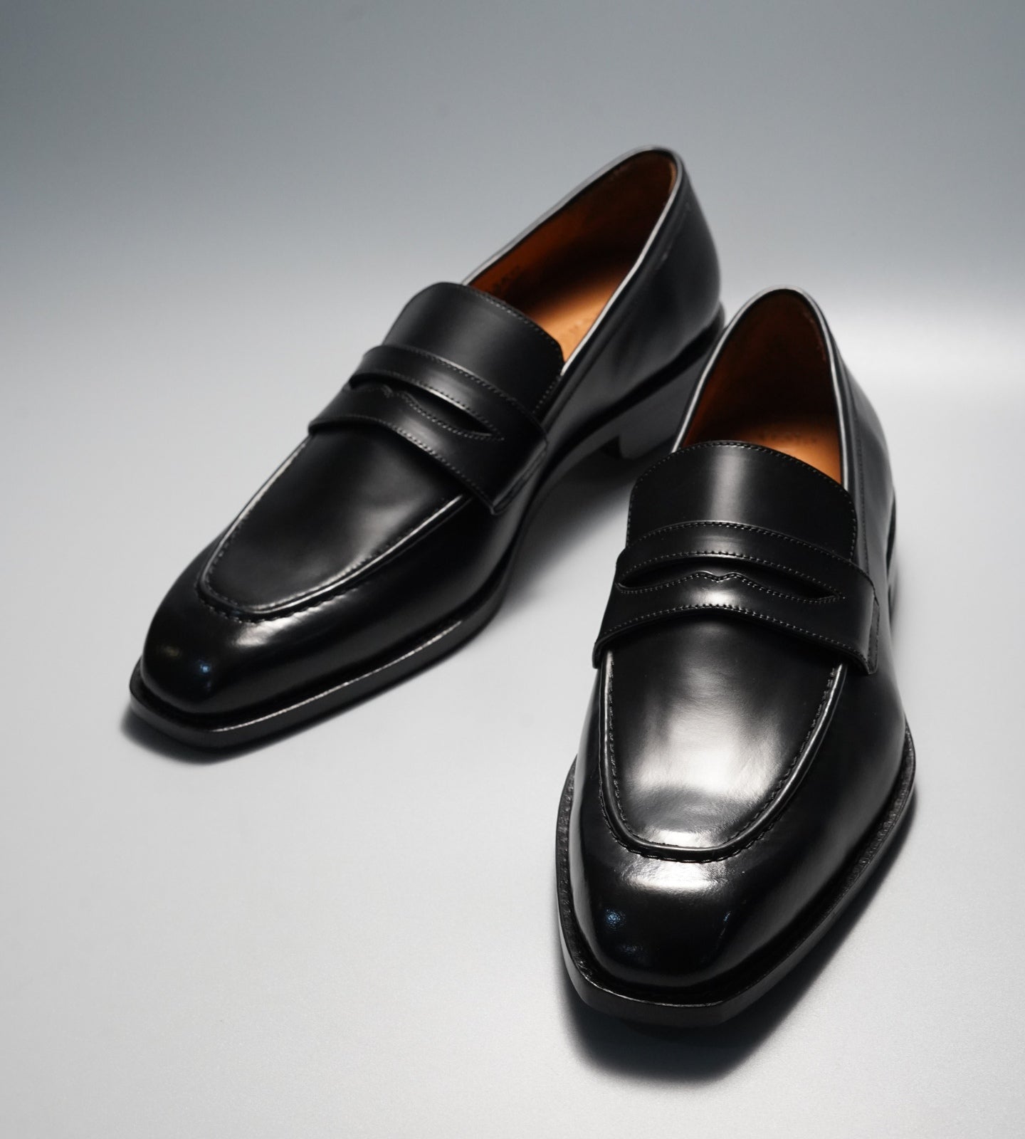 Hand-Welted Michigan Calf Chisel Toe Penny Loafer
