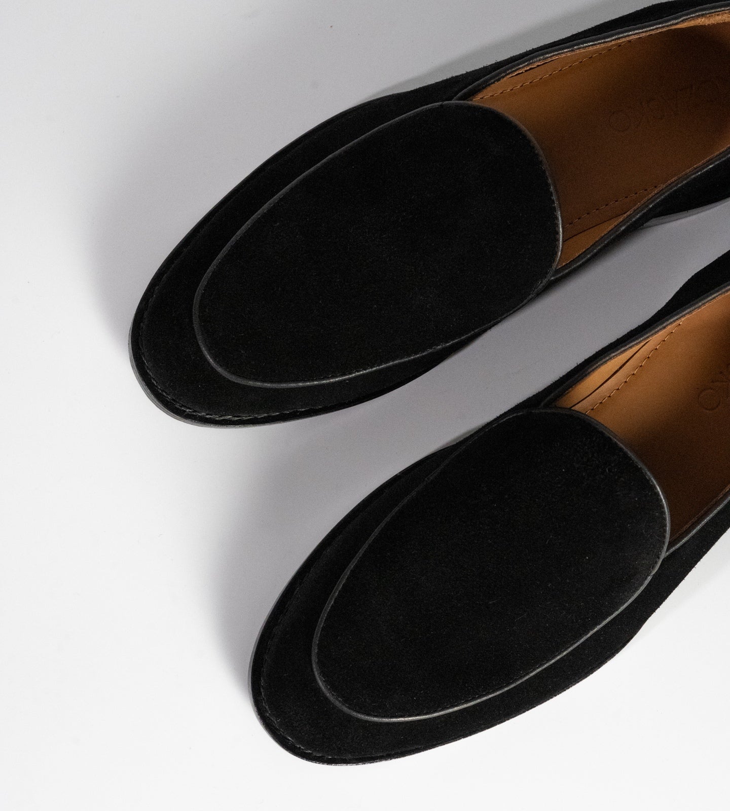 Hand-Welted Black Suede Belgian Loafer