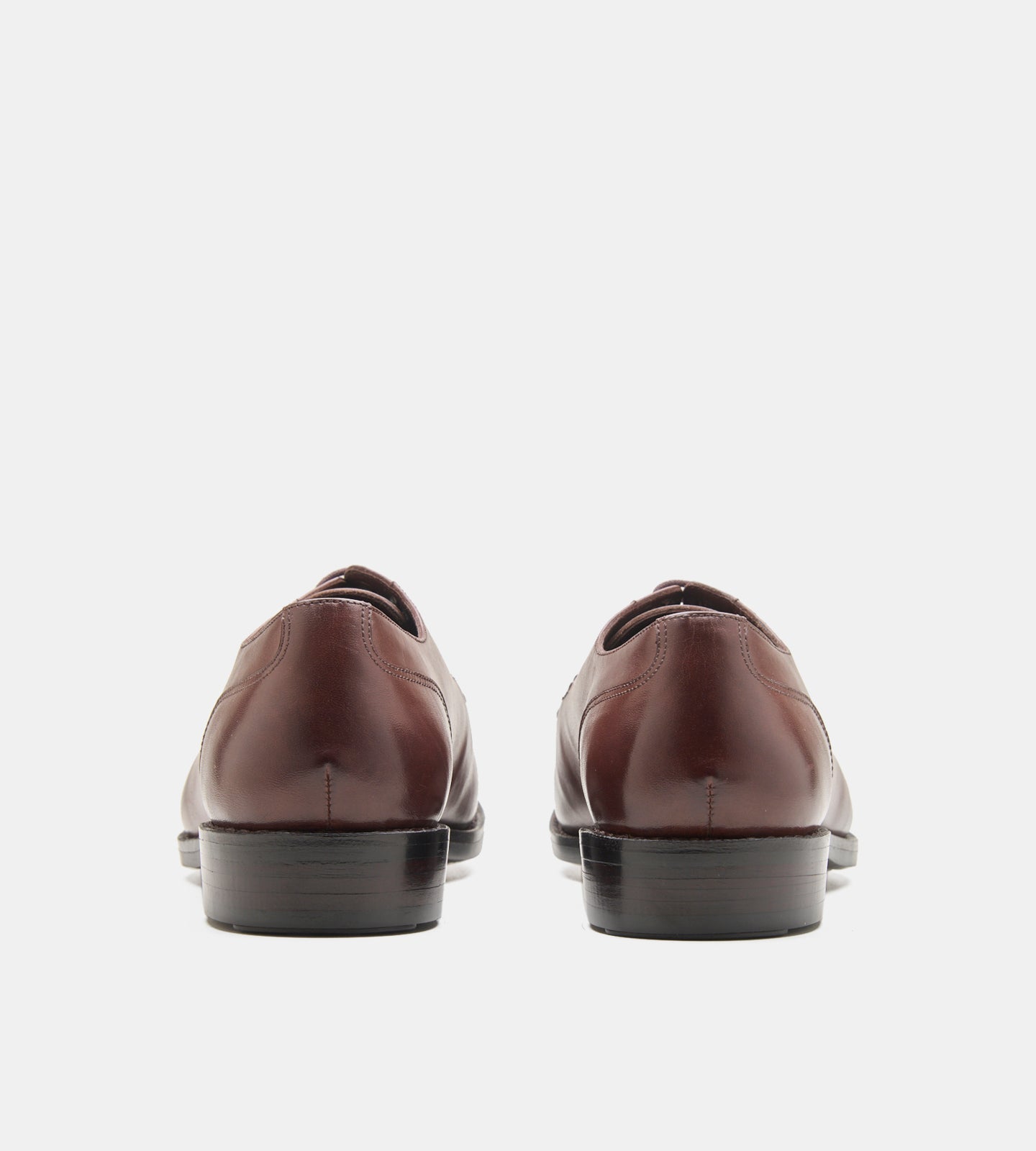 Hand-Welted Mahogany Split Toe Derby