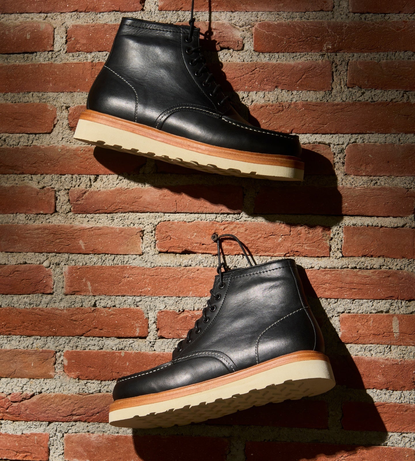 Hand-Welted Moctoe Boot with Bellows Tongue