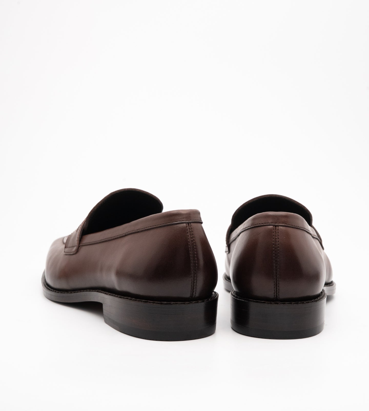 Hand Welted Chisel Toe Brown Penny Loafer