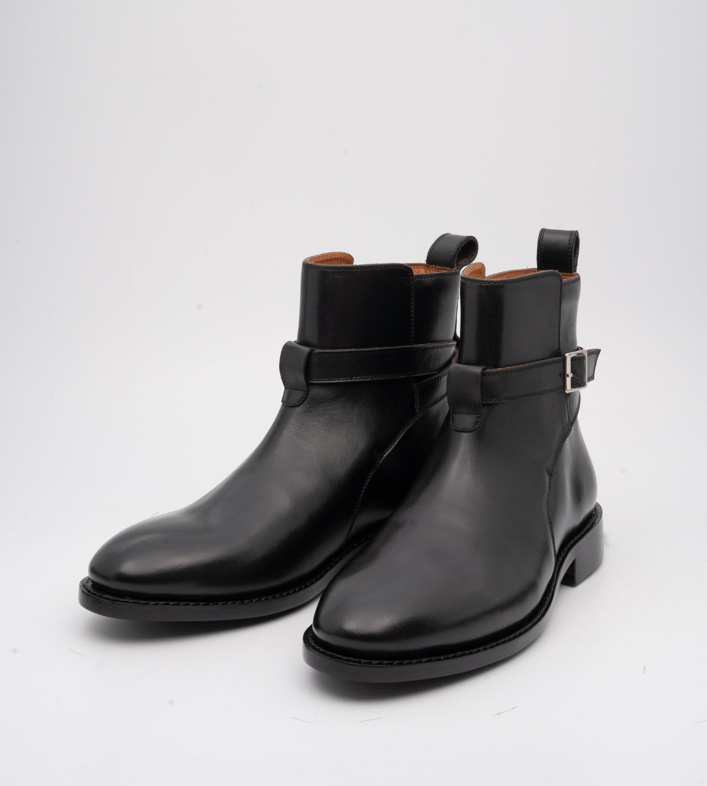 Hand Welted Classic Black Jodhpur Boot