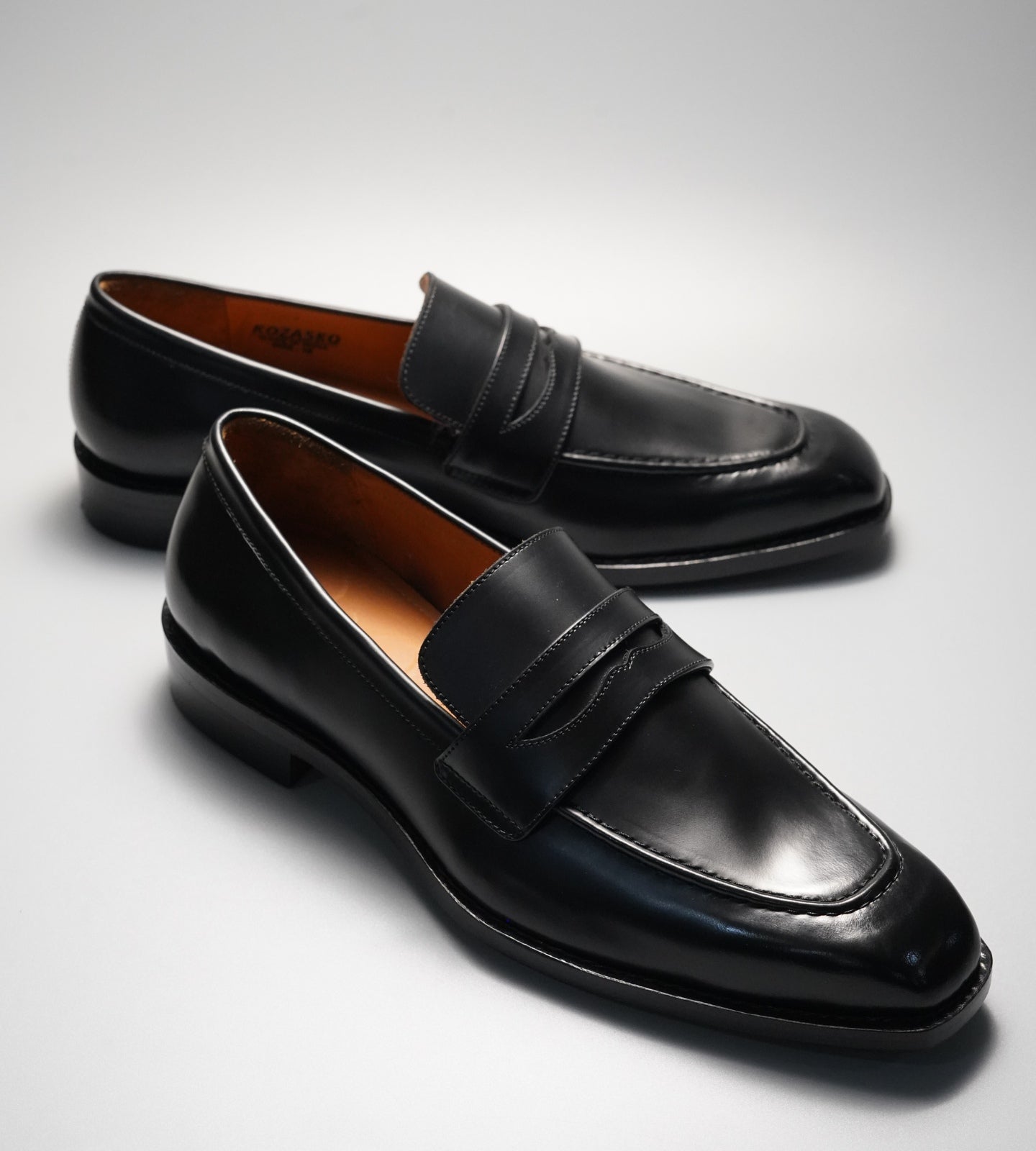 Hand-Welted Michigan Calf Chisel Toe Penny Loafer