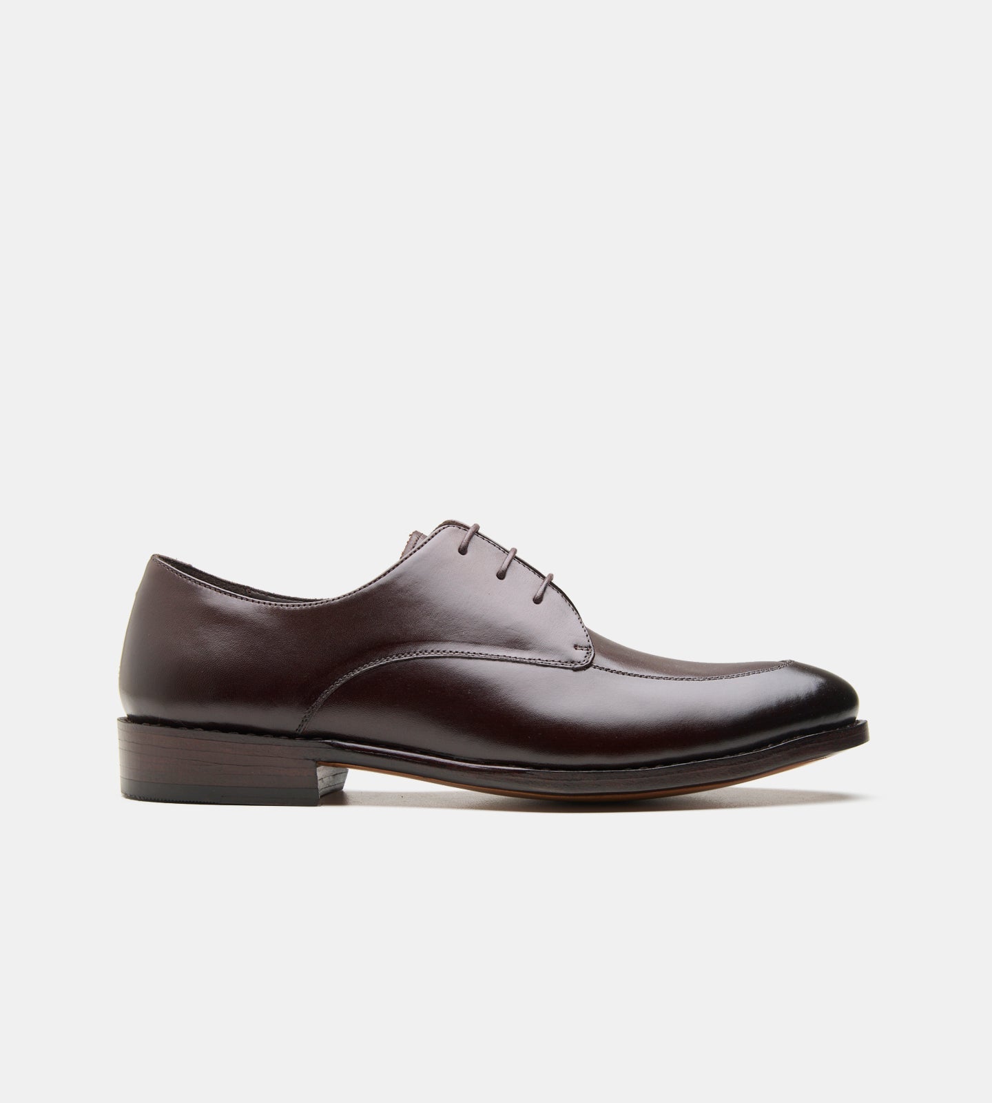 Hand-Welted Brown Apron Toe Derby