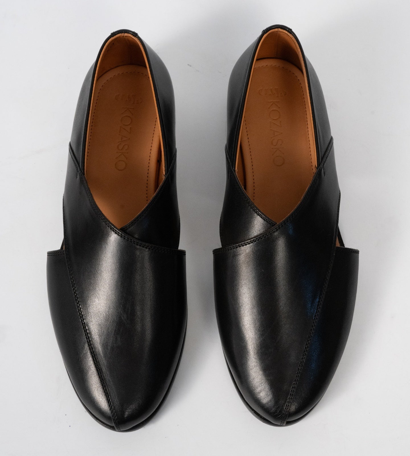 Blake Stitched Black Full Grain Leather Peshawari Shoes
