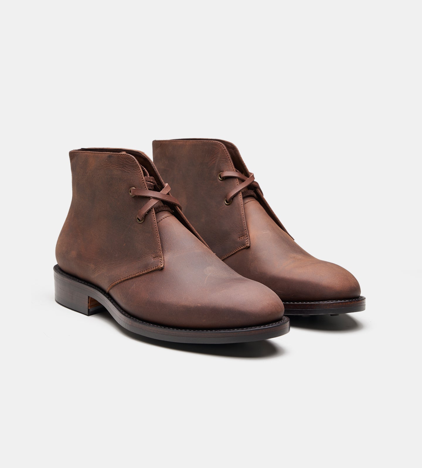 Hand-Welted Oiled Leather Chukka Boot