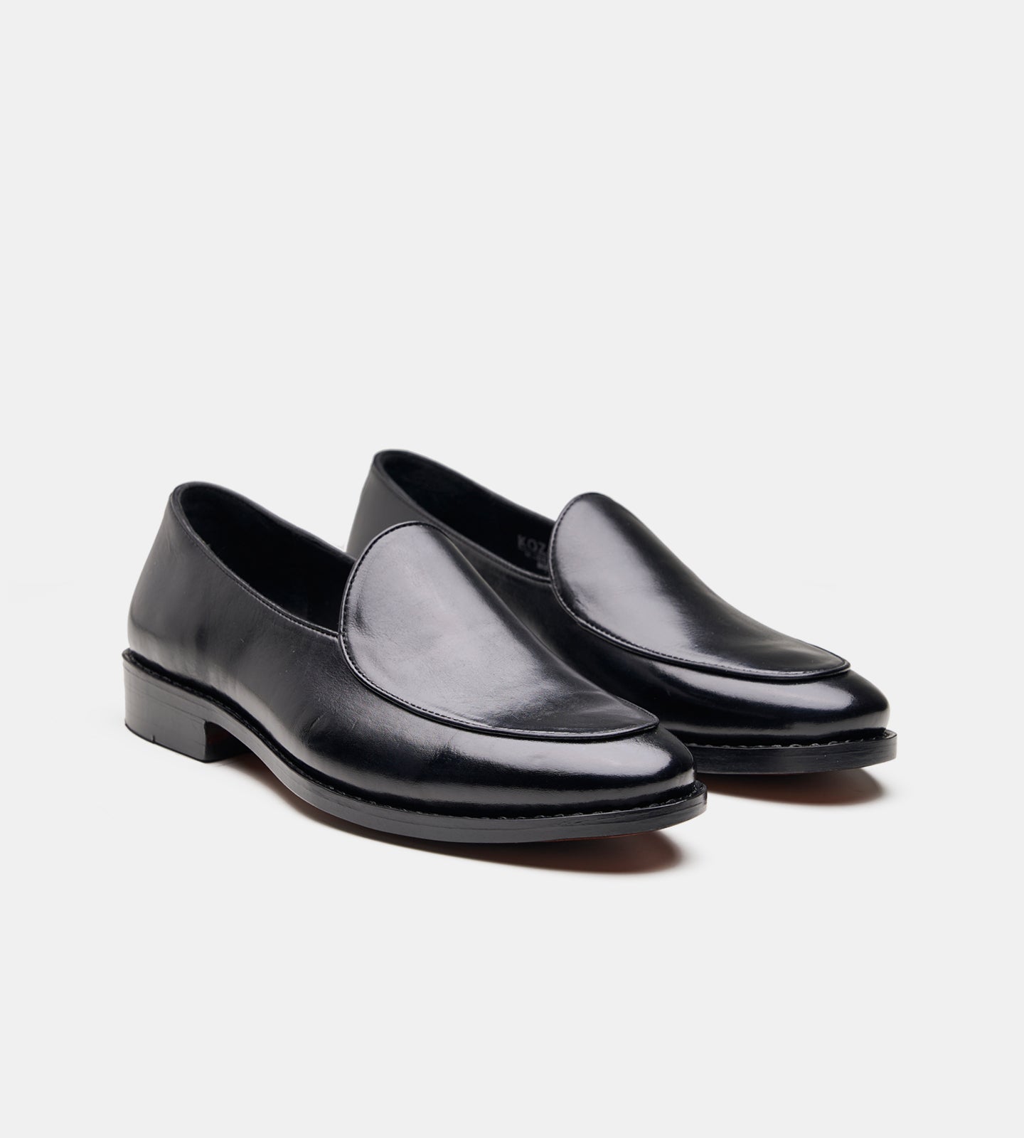 Hand-Welted Black Belgian Loafer