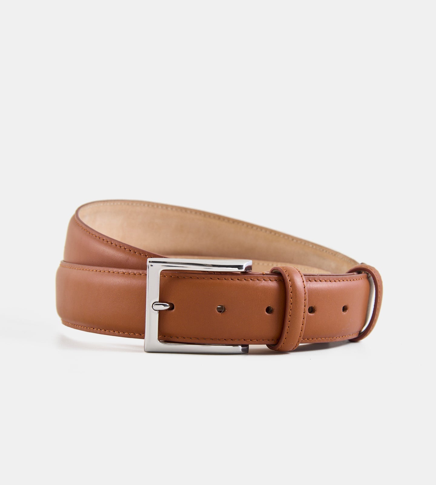 Handmade Full-Grain Tan Leather Belt for Men KozaskoBespoke Handmade Full-Grain Tan Leather Belt for Men KozaskoBespoke
