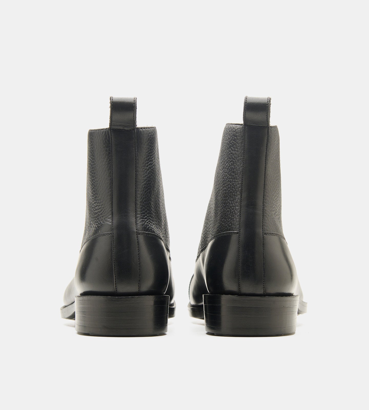 Hand-Welted Black Balmoral Boots