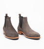 Hand-Welted Dark Grey Suede Wholecut Chelsea Boot