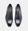 Hand-Welted Black Chisel Toe Oxfords