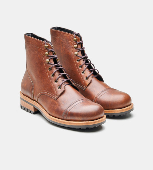 Hand-Welted Oil Pull up Work Boot