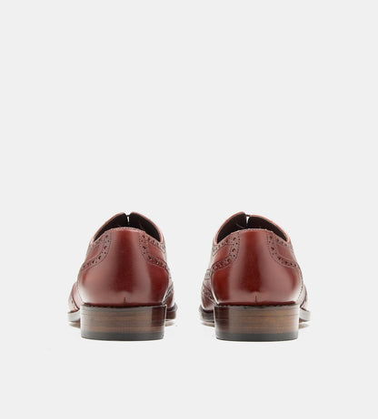 Hand-Welted British Tan Wingtip Oxfords