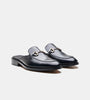 Hand-Welted Black Full Grain Horse Bit Mules