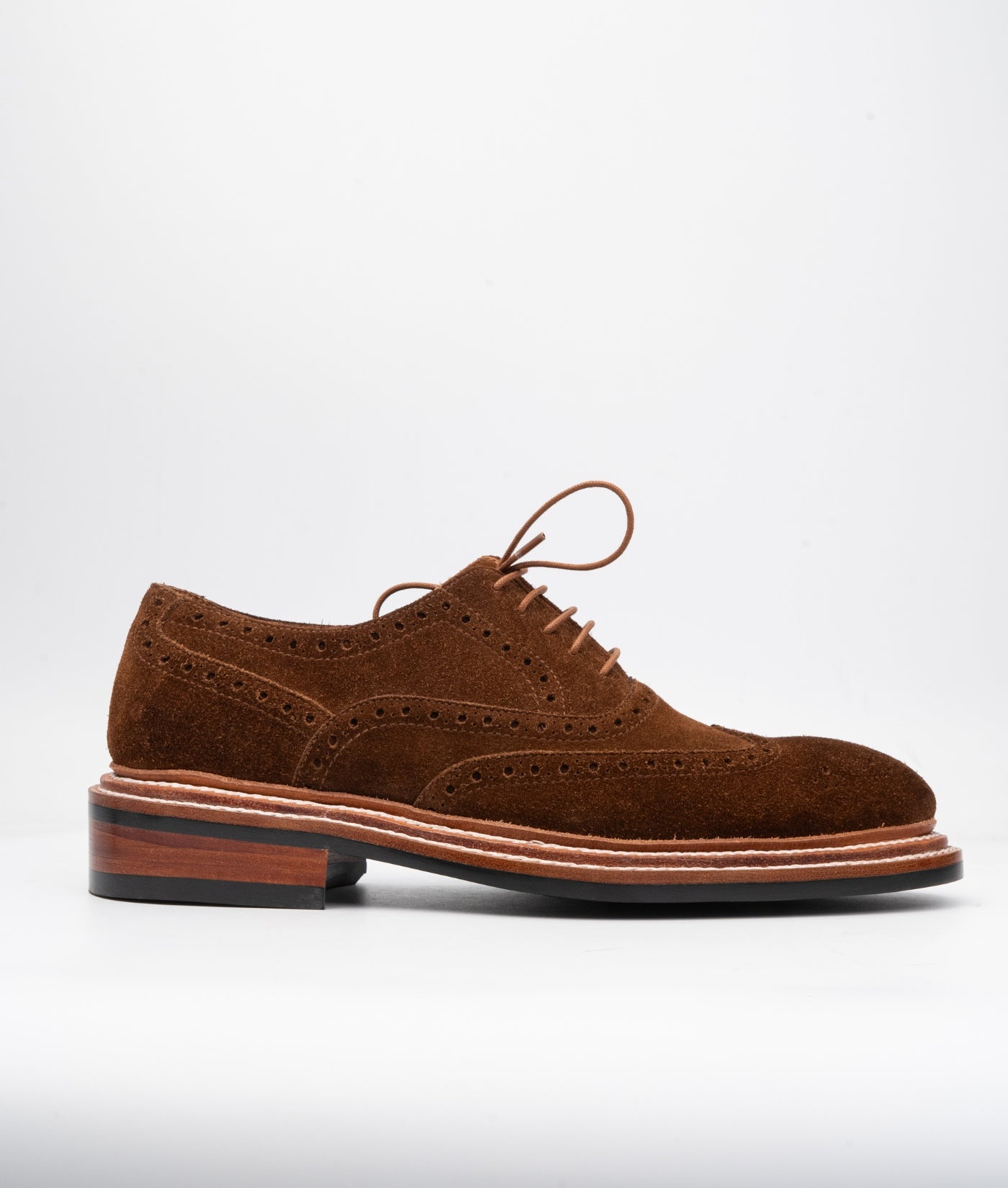 Hand-Welted CF Stead's Suede Wingtip Oxfords