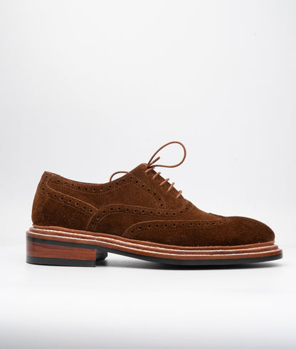 Hand-Welted CF Stead's Suede Wingtip Oxfords
