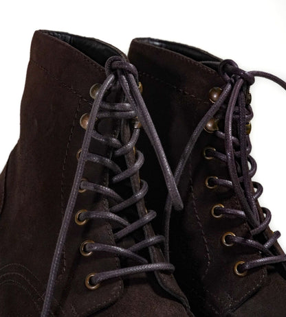 Hand-Welted Classic Suede Split Toe Derby Boot