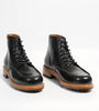 Hand-Welted Black Full Grain Moctoe Boot