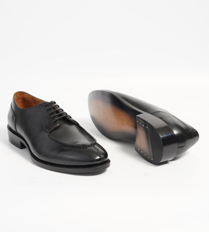 Hand-Welted Black Split Toe Derby