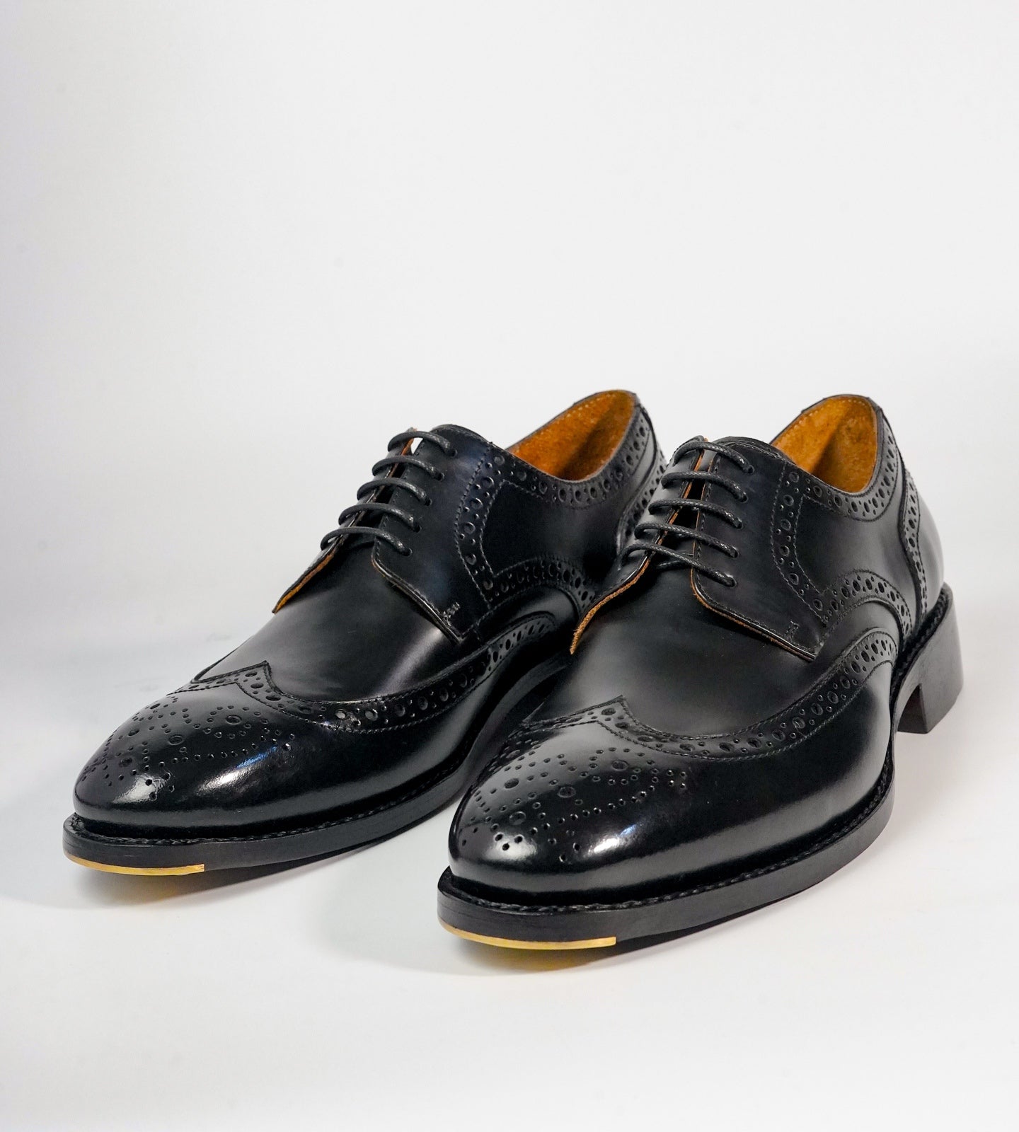 Michigan Black Calf Wingtip Derby Brogues