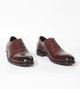 Classic Hand-Welted Burgundy Captoe Oxfords