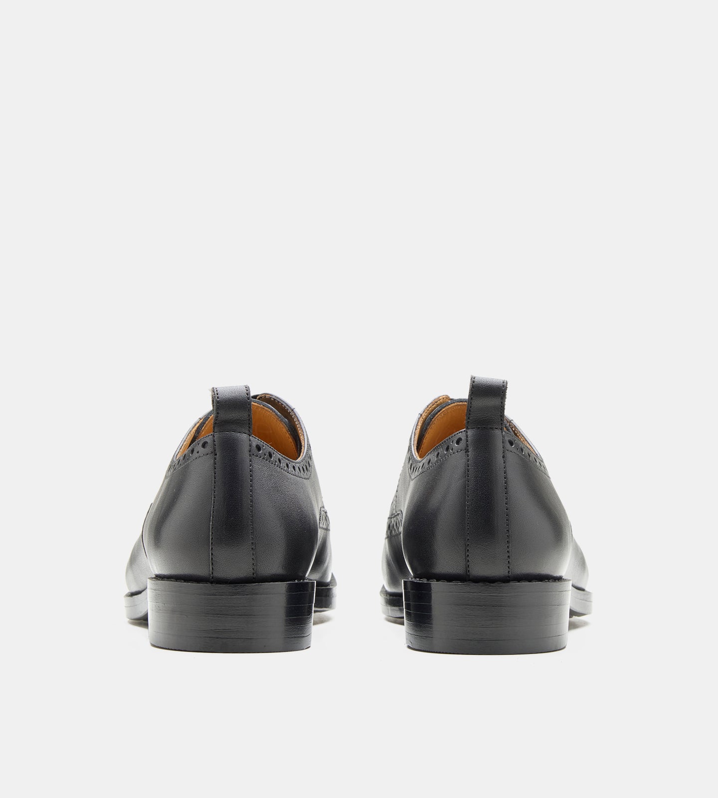 Hand-Welted Black Wingtip Derby