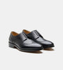 Hand-Welted Black Wingtip Derby Shoe