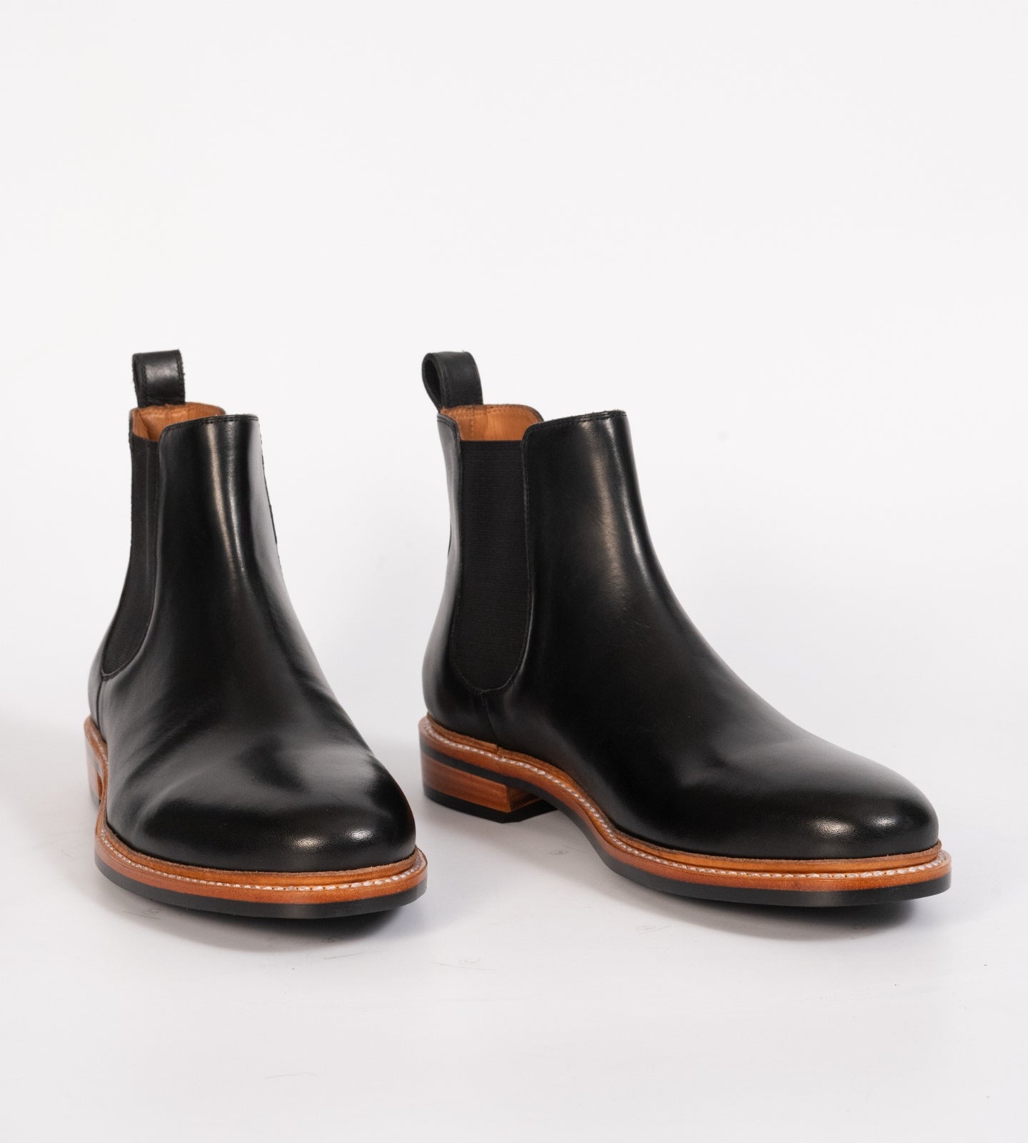 Hand-Welted Black Chelsea Boot