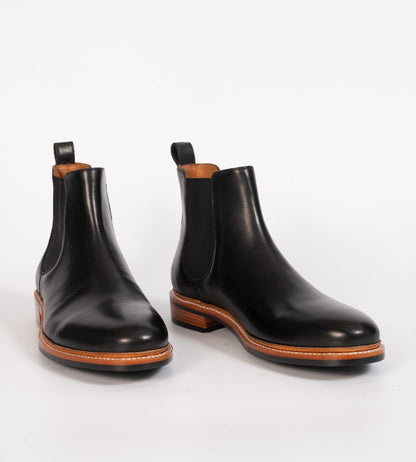Hand-Welted Black Chelsea Boot