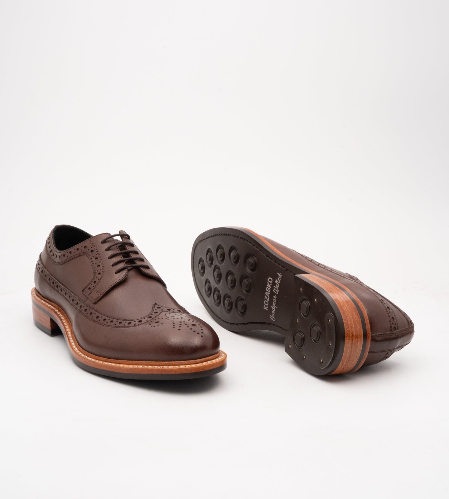 Hand-Welted Brown Longwing Blucher