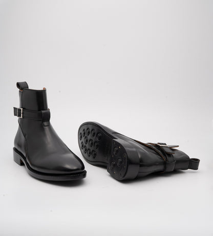 Hand Welted Classic Black Jodhpur Boot