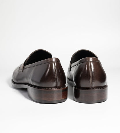 Hand Welted Classic Brown Penny Loafers