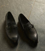 Hand-Welted Black Strap Loafer